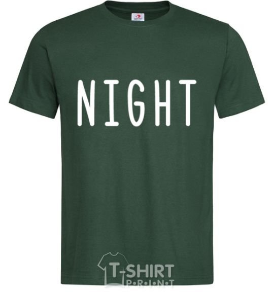 Men's T-Shirt Night bottle-green фото
