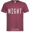 Men's T-Shirt Night burgundy фото