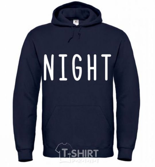 Men`s hoodie Night navy-blue фото