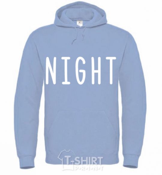 Men`s hoodie Night sky-blue фото