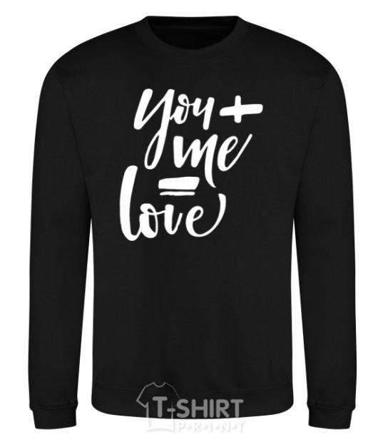 Sweatshirt You and me love black фото