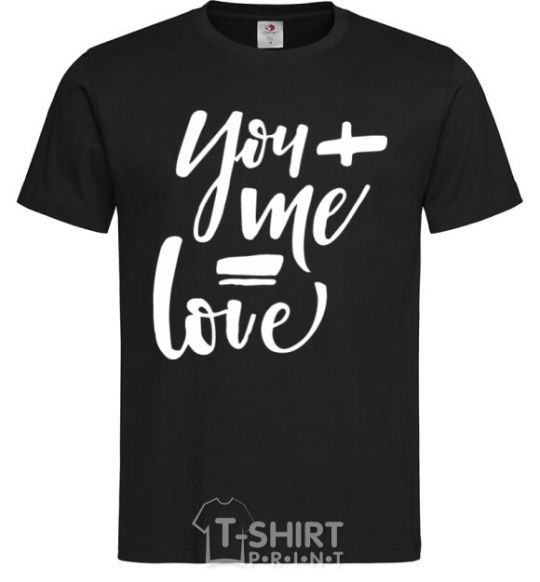 Men's T-Shirt You and me love black фото
