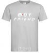 Men's T-Shirt Boyfriend grey фото