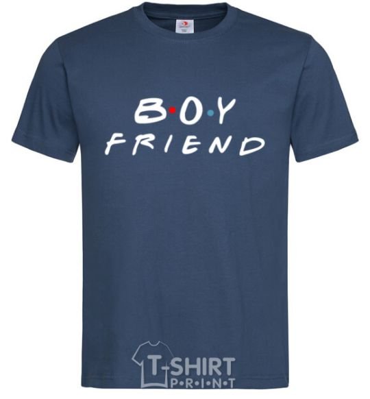 Men's T-Shirt Boyfriend navy-blue фото