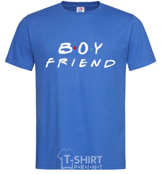 Men's T-Shirt Boyfriend royal-blue фото