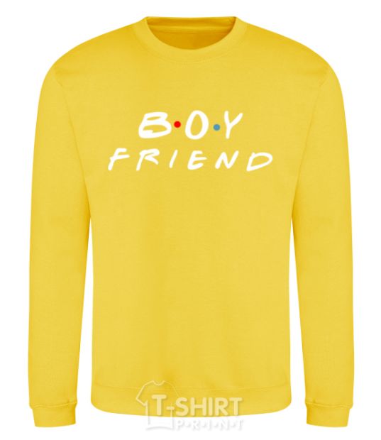 Sweatshirt Boyfriend yellow фото
