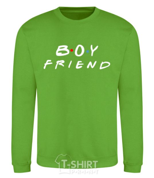 Sweatshirt Boyfriend orchid-green фото