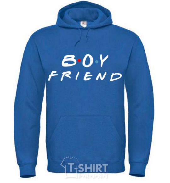 Men`s hoodie Boyfriend royal фото