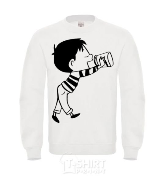 Sweatshirt Listen boy White фото