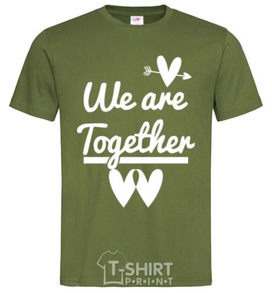 Men's T-Shirt We are together white millennial-khaki фото