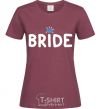 Women's T-shirt Starry Bride burgundy фото