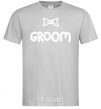 Men's T-Shirt Groom Bow grey фото