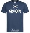 Men's T-Shirt Groom Bow navy-blue фото