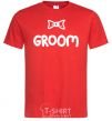 Men's T-Shirt Groom Bow red фото