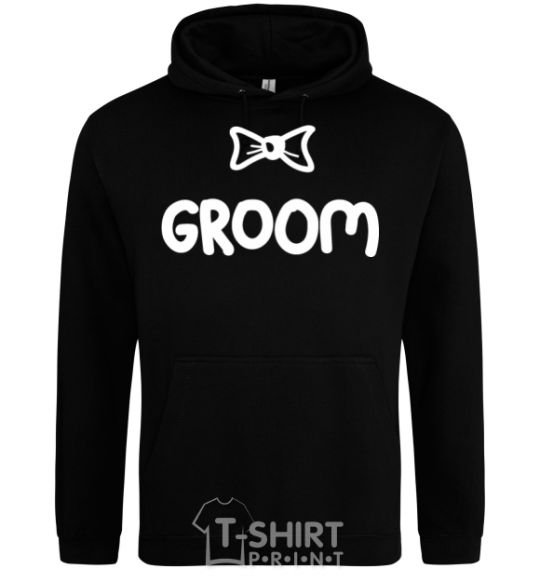 Men`s hoodie Groom Bow black фото