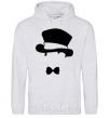 Men`s hoodie GENTLEMANS HAT sport-grey фото