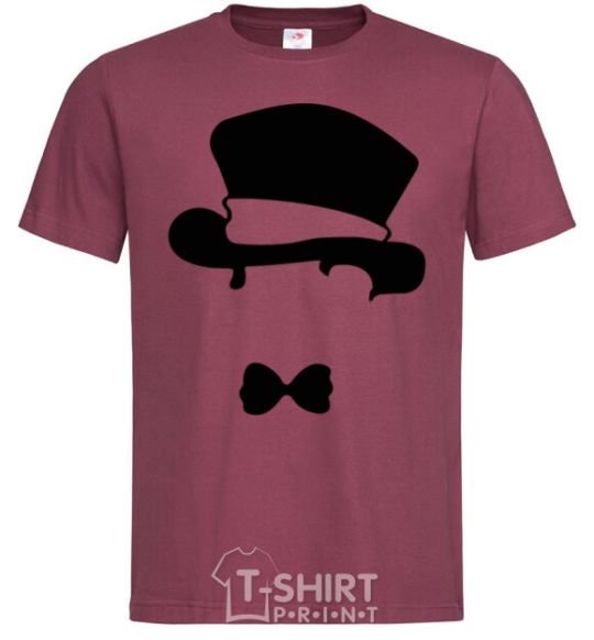 Men's T-Shirt GENTLEMANS HAT burgundy фото