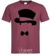 Men's T-Shirt GENTLEMANS HAT burgundy фото