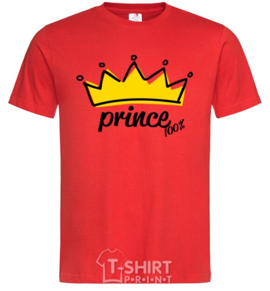 Men's T-Shirt Prince V.1 red фото