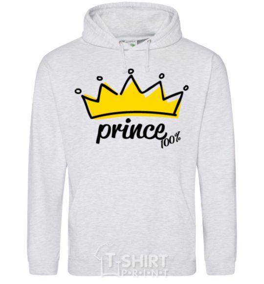 Men`s hoodie Prince V.1 sport-grey фото