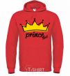 Men`s hoodie Prince V.1 bright-red фото