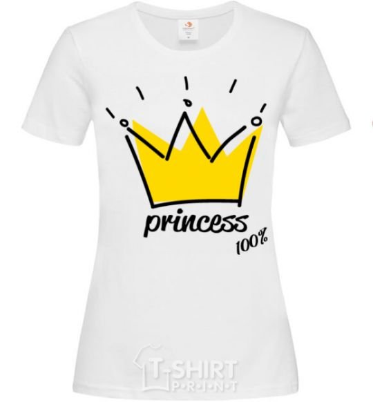 Women's T-shirt Princess White фото