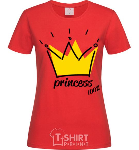 Women's T-shirt Princess red фото