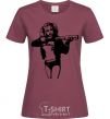 Women's T-shirt Harley Quinn burgundy фото