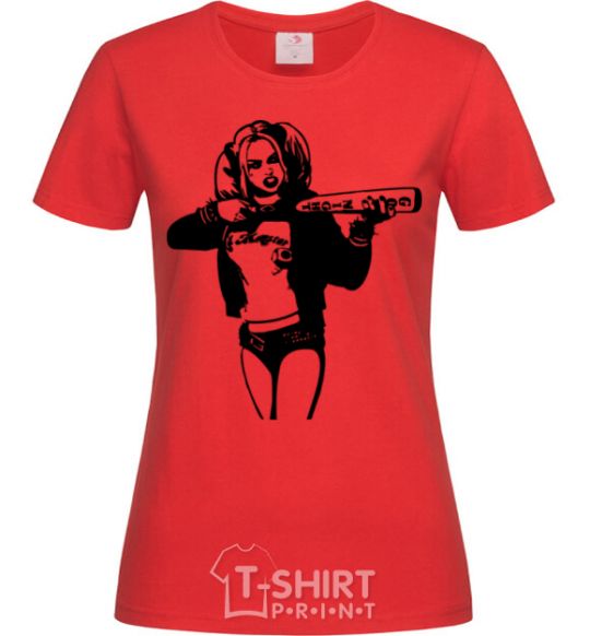 Women's T-shirt Harley Quinn red фото