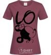 Women's T-shirt Minnie LO burgundy фото