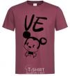Men's T-Shirt Mikkey VE burgundy фото