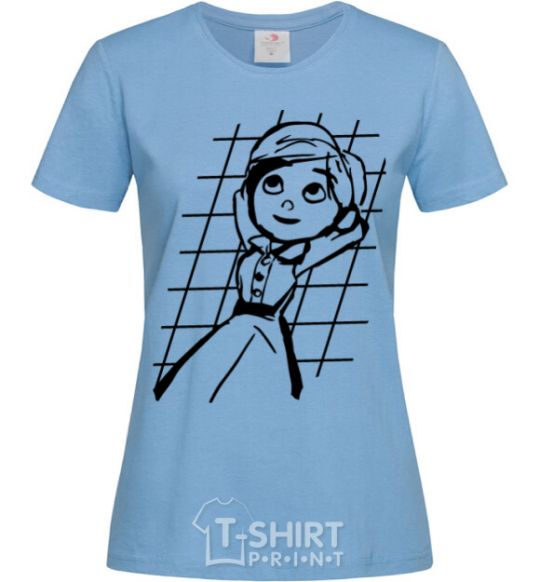 Women's T-shirt Ellie sky-blue фото