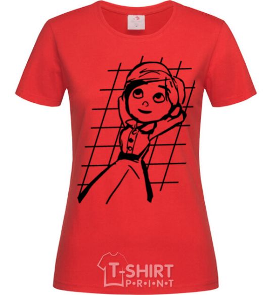 Women's T-shirt Ellie red фото