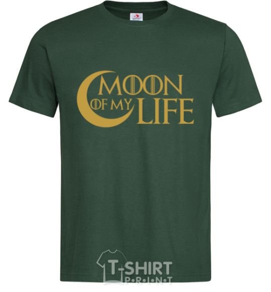 Men's T-Shirt Moon of my life bottle-green фото