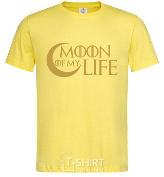 Men's T-Shirt Moon of my life cornsilk фото