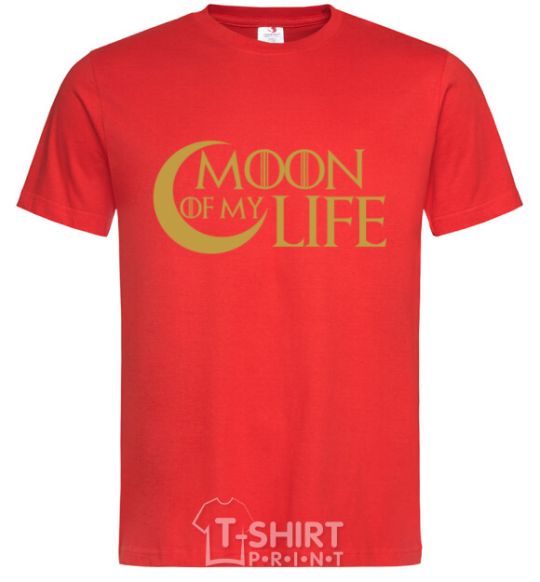 Men's T-Shirt Moon of my life red фото