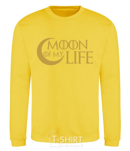 Sweatshirt Moon of my life yellow фото