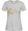 Women's T-shirt My sun and my stars grey фото