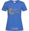 Women's T-shirt My sun and my stars royal-blue фото