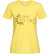 Women's T-shirt My sun and my stars cornsilk фото