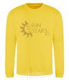 Sweatshirt My sun and my stars yellow фото