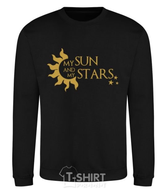 Sweatshirt My sun and my stars black фото