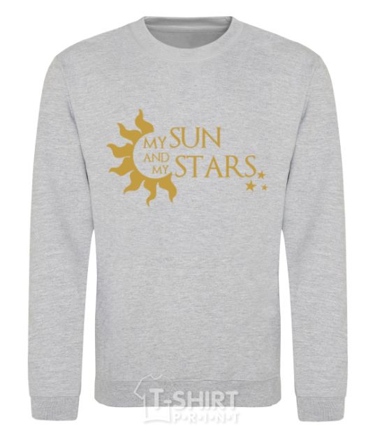 Sweatshirt My sun and my stars sport-grey фото