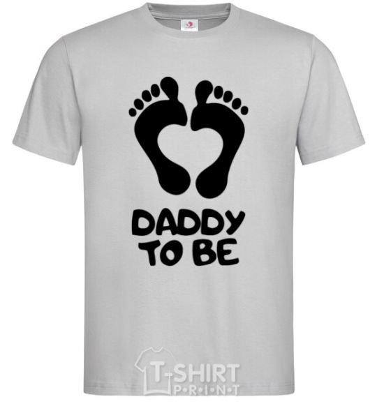 Men's T-Shirt Daddy to be grey фото