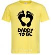 Мужская футболка Daddy to be Лимонный фото