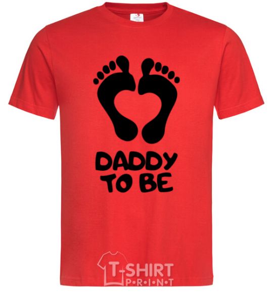 Men's T-Shirt Daddy to be red фото