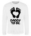 Sweatshirt Daddy to be White фото