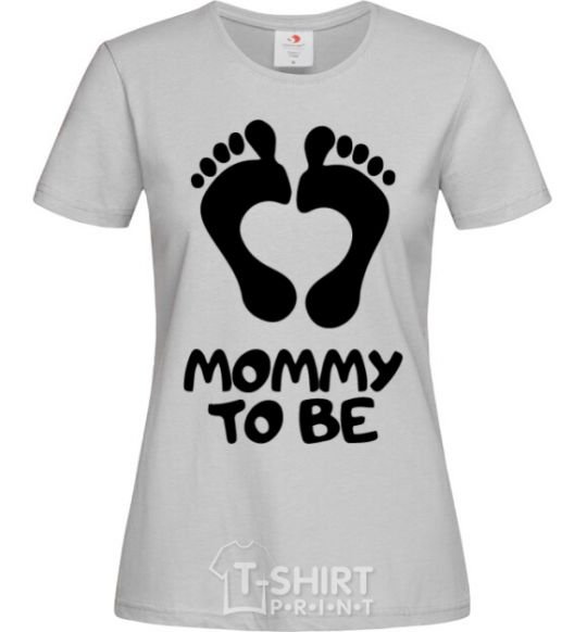 Женская футболка Mommy to be Серый фото