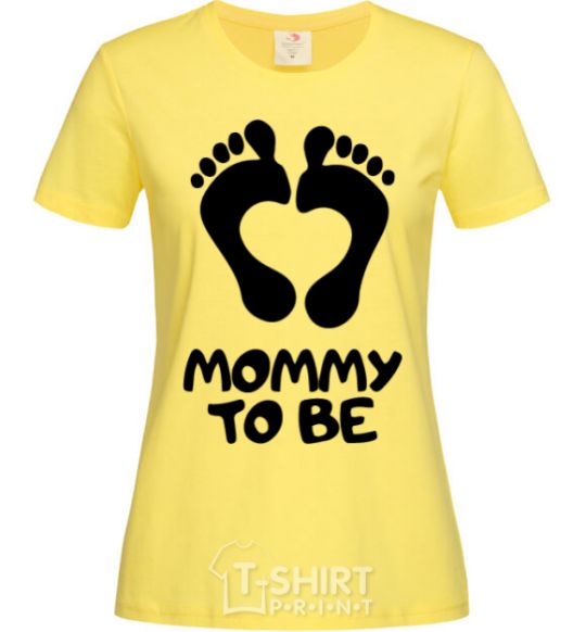 Женская футболка Mommy to be Лимонный фото