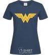 Women's T-shirt Wonder women navy-blue фото